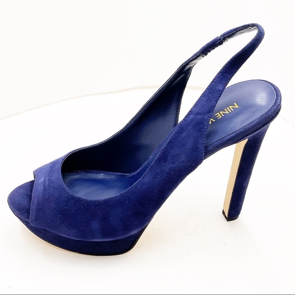 🆕 {Nine West} Valorie Slingback Peep-Toe Pumps - Picture 2 of 16